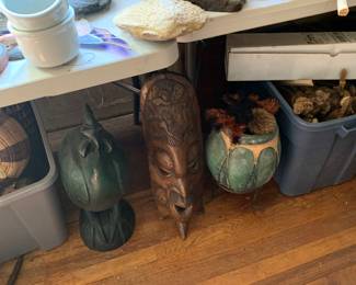 Tribal Art, Native American, Shona Sculptures, Zimbabwe Tribe Animals, Navajo, Hopi pottery