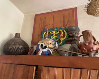 Tribal Art, Native American, Shona Sculptures, Zimbabwe Tribe Animals, Navajo, Hopi pottery