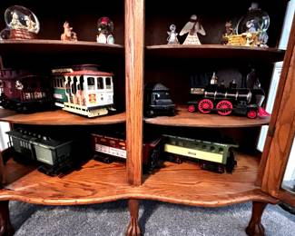 Unique rail car, liquor canister sets.