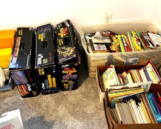 K'Nex set, and children's books. Also not pictured, erector sets and antique toys/board games.