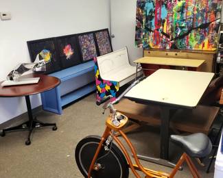 We are selling this vintage Schwinn exercise bike which is in pristine workable condition. It works, has a built in timer, no damage or scratches. It is fitted with custom fit toe clamps and a true conversation piece! Come by and pick it up today. A rare find! 