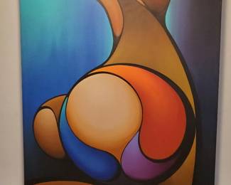 Steve Janssen Circa Painting
Purchased: November 3, 1999 
Circa: 1999
Dimensions: 35 7/8” W X 48” T X 1 3/8" D
Details: Signed receipt of purchase, unframed, oil on canvas
