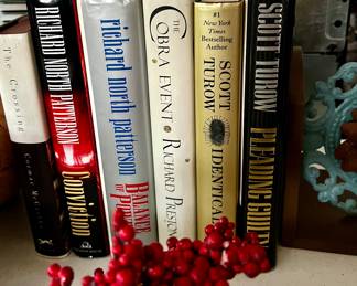 Books and more books. I am a reader and English Composition teacher, so lots more to browse.