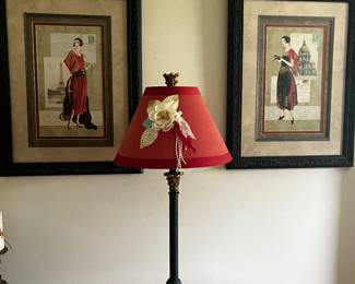 Pair of exquisite D. Bookman professionally matted/framed prints.