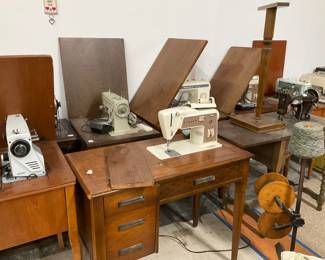 Singer, sewing machine with table $50