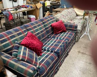 Plaid couch $40