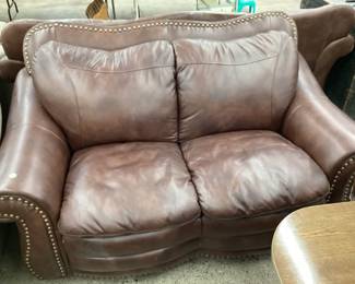 $30 Leather Love Seat
