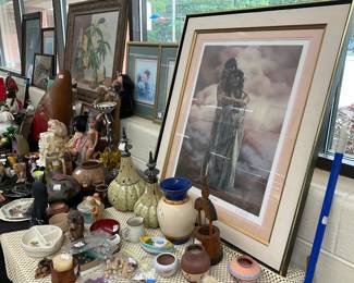 Bii-Luhp-Tah we are women/man series 1981 signed P Cross. Beautifully framed  was 300 now 150