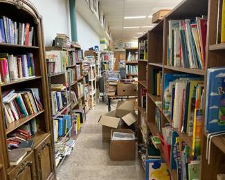 Books are 4 for a dollar unless marked 99.9% not marked. Paperback, Hardcover, vintage… Even some antique 4 for a buck! First time we have done that. 