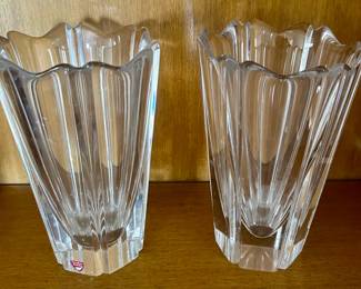 Pair of Orrefors vases