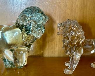 Glass lions