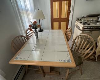 Tile kitchen table