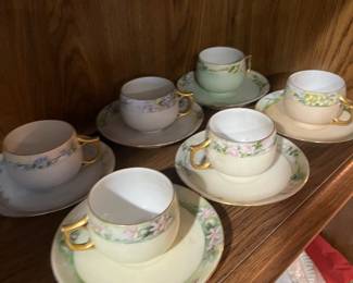 teacups and saucers