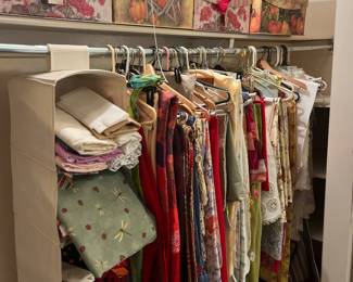 Linens, boxes, and fabric