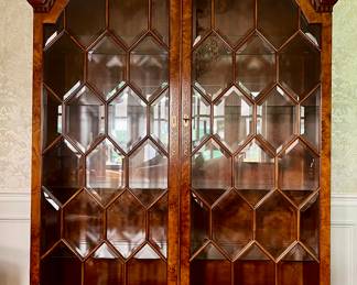 Large, lighted display cabinet/breakfront from Italy