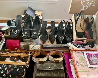 Ferragamo, Hermes, Louboutin, Louis Vuitton +