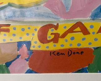 KEN DONE FRAMED LITHO