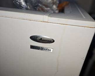 Older chest freezer but works great. Full of food too.