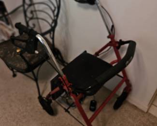 Folding walker on wheel's
Like new $30