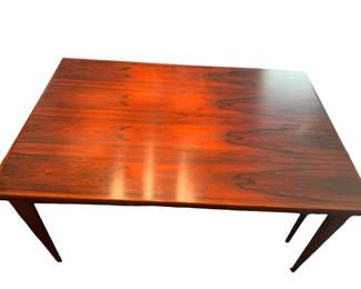 MCM Rosewood dining table with pull out extensions, 59x39x29 w/out ext.