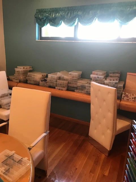Dinning room chairs and jewelry boxes