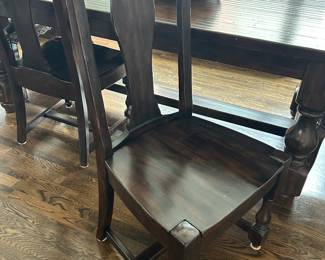 2 wooden side chairs