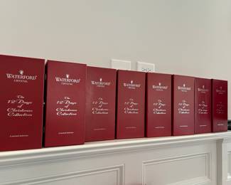 Waterford 8 of the 12 Days of Christmas flutes