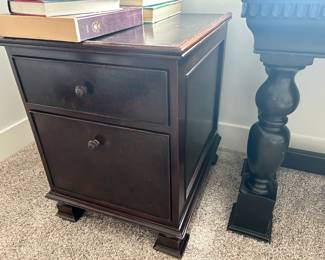 Pair of file cabinets with small drawer up top