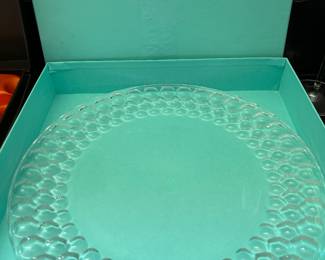 Tiffany & Co honeycomb torte plate