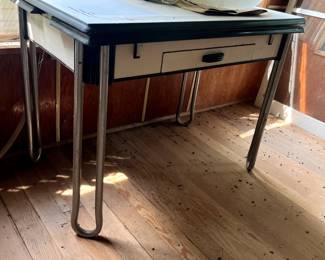 . . . vintage porcelain kitchen table