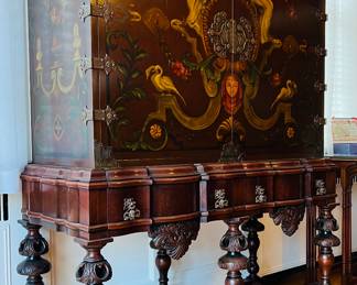 Italian Renaissance Revival Style Wine Cabinet 