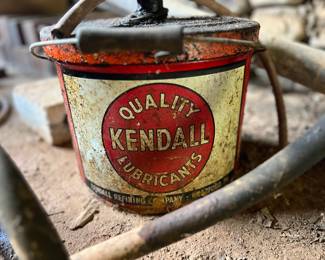 Early Vintage Advertising Kendall Oil Can Sign