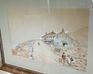 Roberto Gigli (1846-1922) original watercolor 