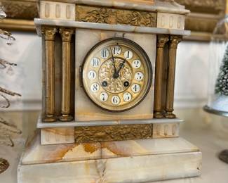 French Marble Mantel Clock