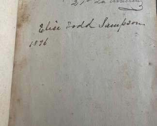 Signed Captain David H. Todd of the 21st Louisiana Artillery. Captain Todd was Mary Todd Lincoln’s brother.