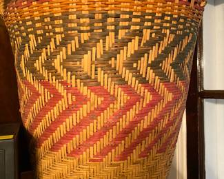 Choctaw Large Rivercane Basket Hamper