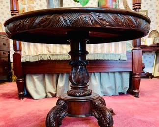 R.J. Horner Style Mahogany Table 