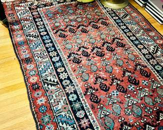 Antique rug approximately 3 Ft. 3 In. by 7 Ft. 3 In. 