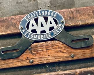 Chattanooga Tennessee AAA License Plate Tag Topper