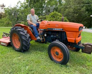 Kubota L305DT Tractor And Bush Hog