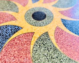 Absolutely Fabulous terrazzo mosaic table
