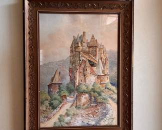 Roberto Gigli (1846-1922) original watercolor 