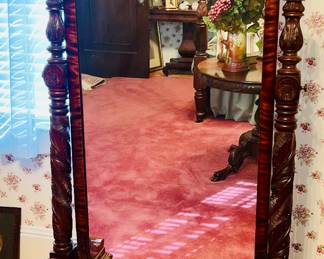 R.J. Horner Style Mahogany Mirror