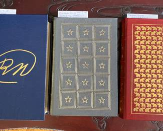 Presidential Signed Easton Press Books: Nixon, Bush, Carter 