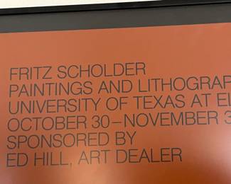 “ Portrait of a plains Indian chief” by Fritz Scholder - 1970’s. Framed lithograph
30”x 30”