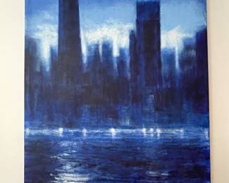 60x40” canvas art -
Midnight Chicago by Joseph Catanzaro