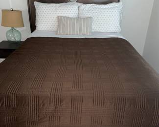 Full-size Restoration Hardware bed frame with Mattress