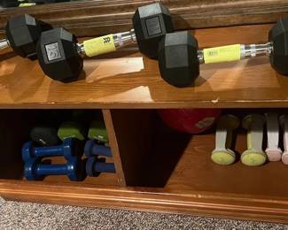 44. Pair of Weight Bars and Single Weight Bar