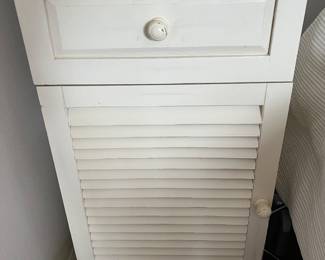 69. Painted Cabinet w/ Shutter Door (18" x 14" x 31")