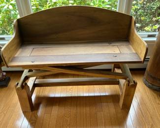 52. Contemporary Carriage Seat Bench (41" x 15" x 31")